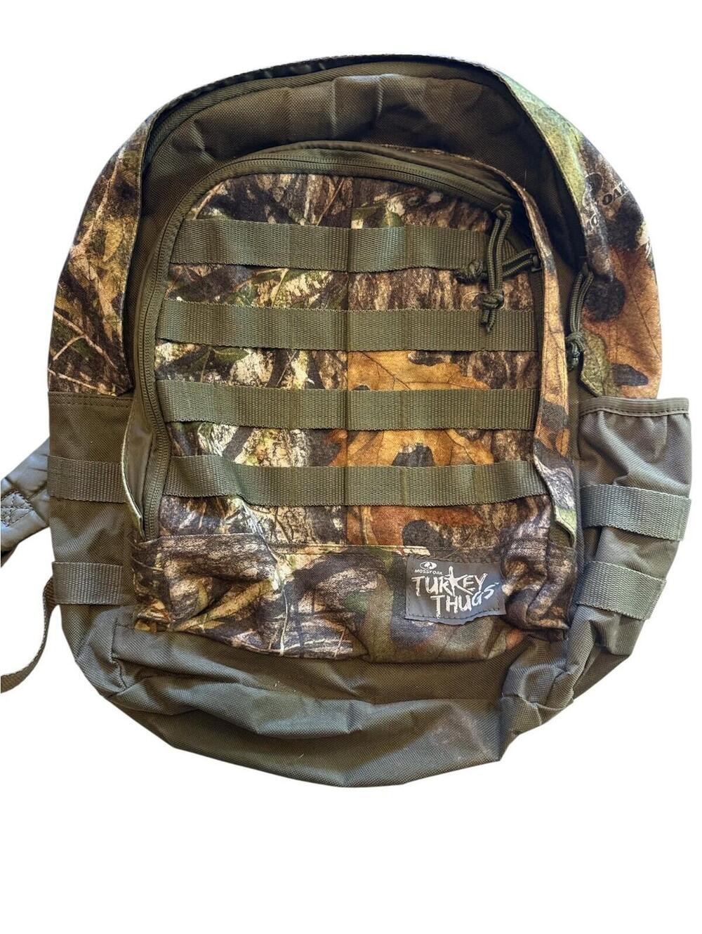 Mossy Oak Turkey Thugs Backpack Unisex Camo Tactical Daypack Molle Webbing